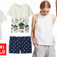 Men’s Star Wars Graphic Tee, $10 | Women’s Bonne Maison Graphic Tee, $10 | Women’s Chino Micro Shorts, $15 | Women’s Eyelet Sleeveless Blouse, $20 | Men’s Chino Shorts, $20 |
